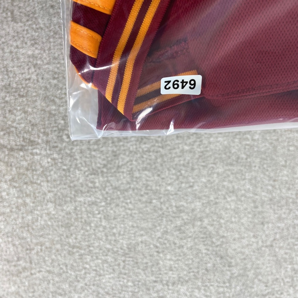 Adidas AS Roma Jersey Mens Large Maroon 2023-24 Home Lupetto Wolf Crest Slim Fit - Picture 12 of 12